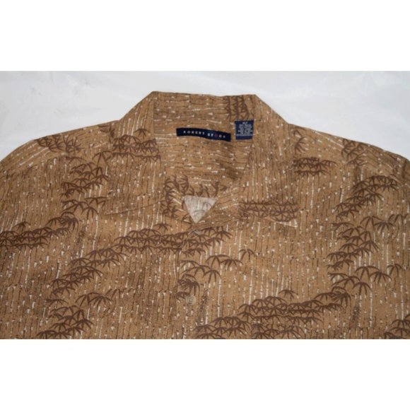 Robert Stock Men's Short Sleeve Button Front Shirt Size XLT - Picture 2 of 5